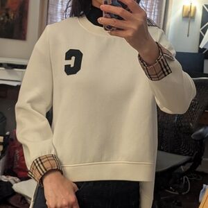 Women's White Cowl Neck Sweater